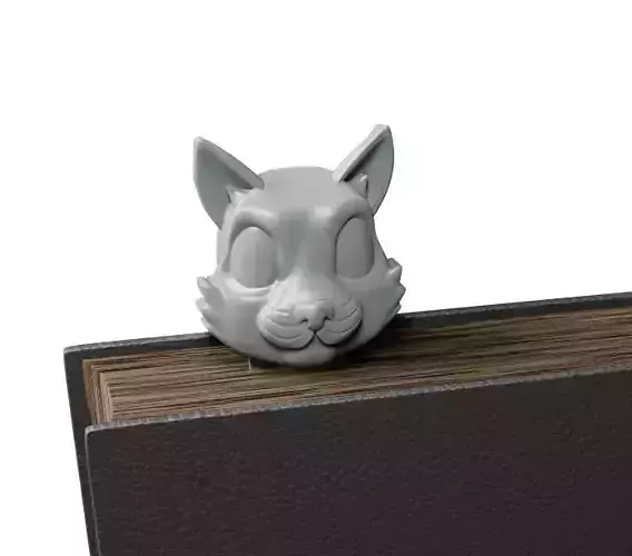 Cat Bookmark 3D print model