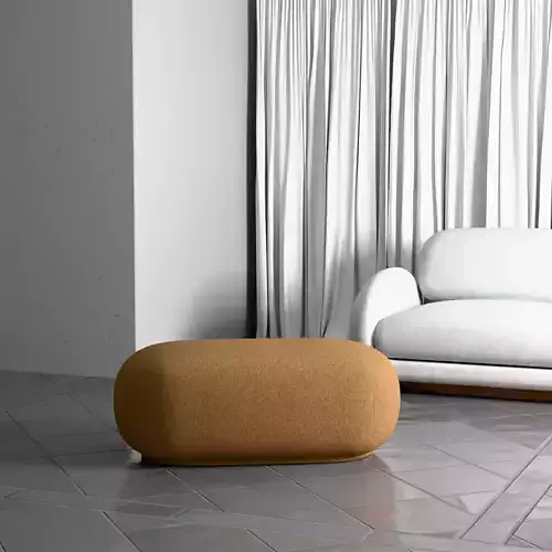 Orange Pouf