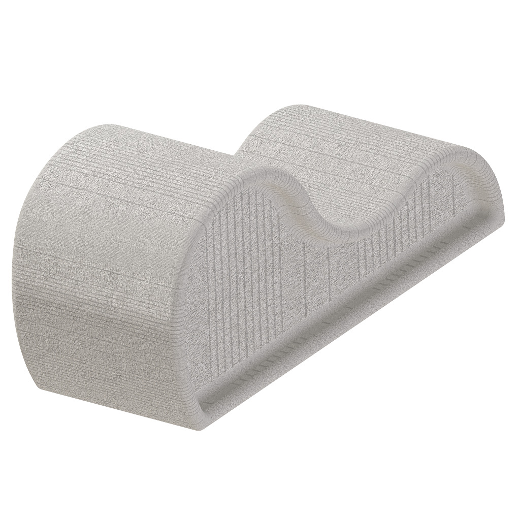 Premium Curved Chaise Lounge 3D print model_2