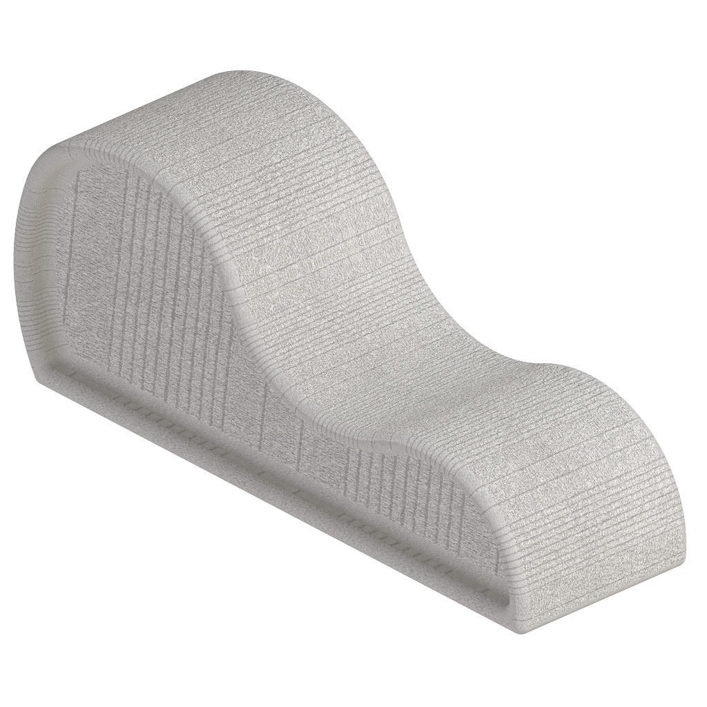 Premium Curved Chaise Lounge 3D print model_1