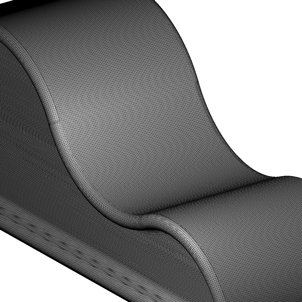 Premium Curved Chaise Lounge 3D print model_5