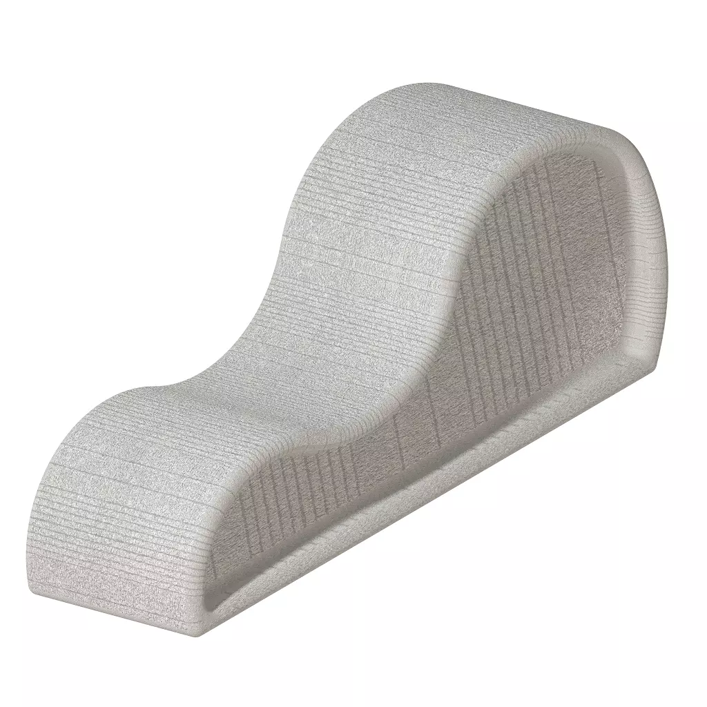 Premium Curved Chaise Lounge 3D print model_0