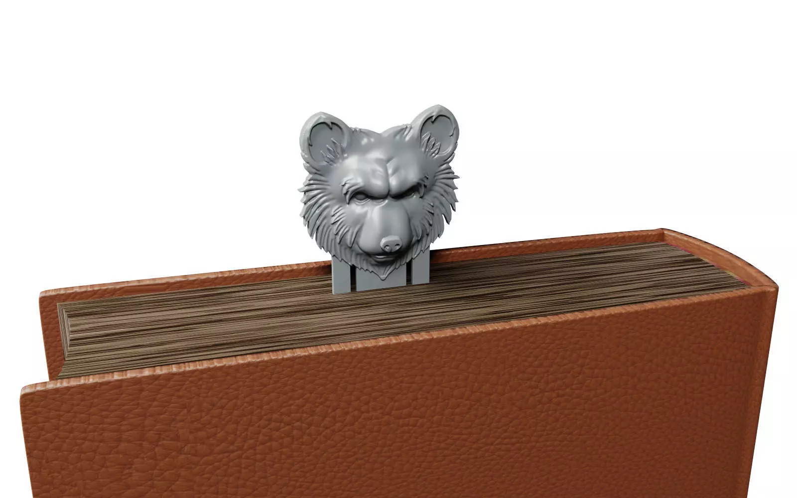 Bear Bookmark 3D print model