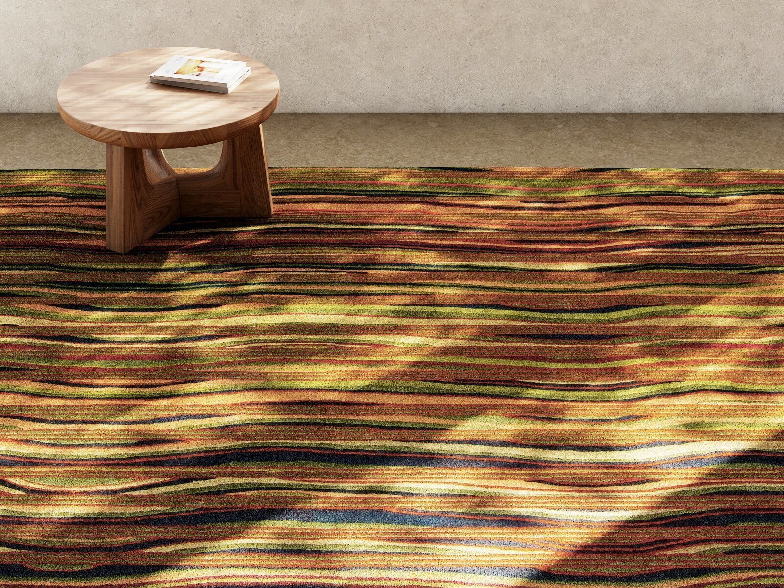 Strata Rug Green 3D model_1