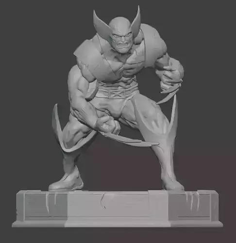 Wolverine fully detailed figure