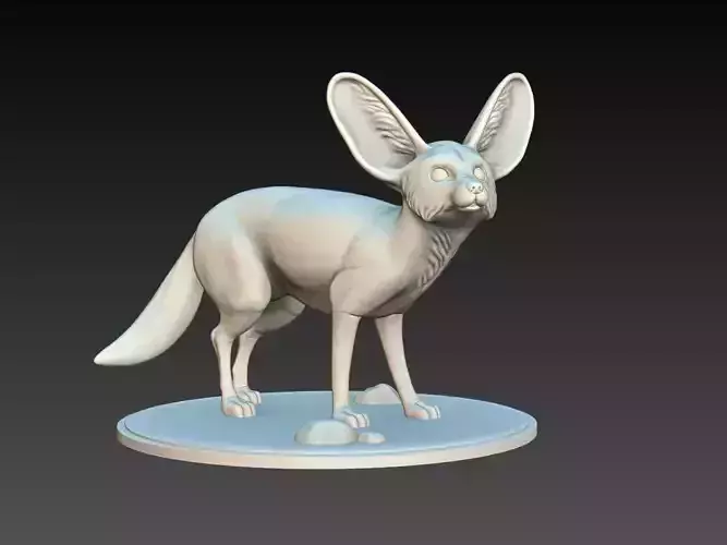 Fennec Fox 3D Model