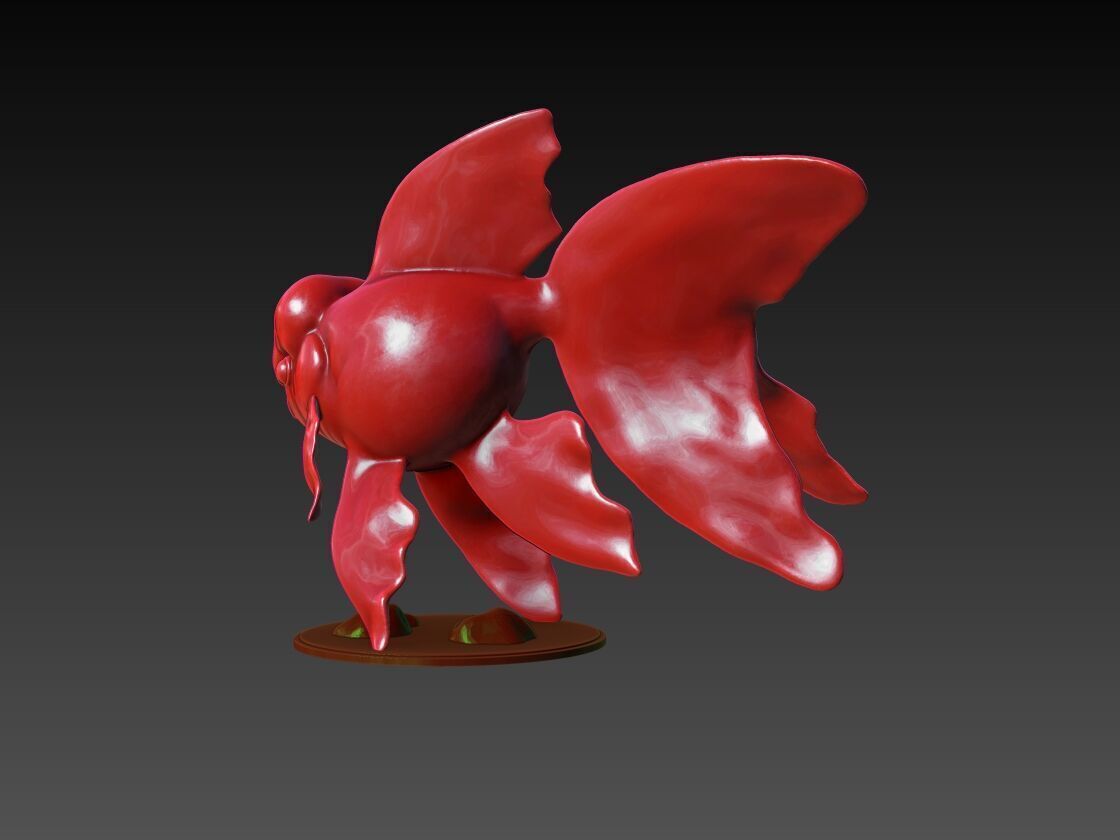 Goldfish 3D Model 3D print model_2
