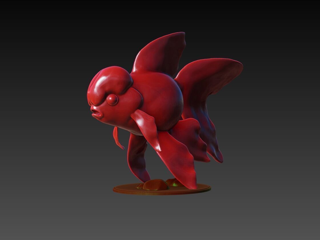 Goldfish 3D Model 3D print model_3