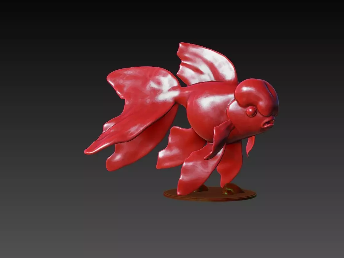 Goldfish 3D Model 3D print model_0