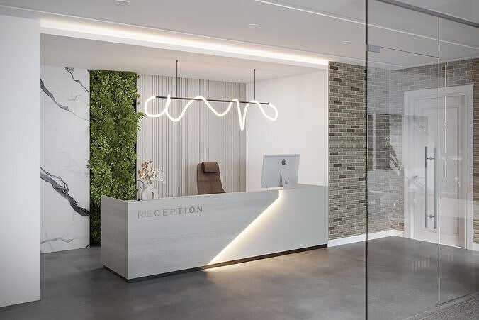 OFFICE DESIGN 01 3D model 7