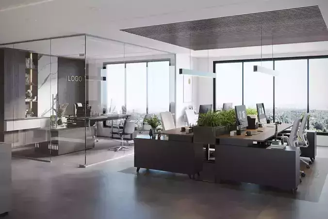 OFFICE DESIGN 01 3D model