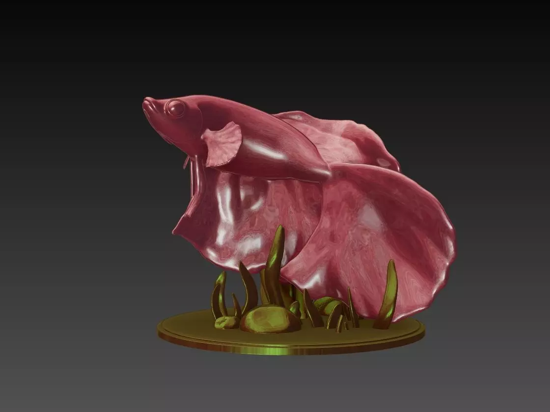 Betta Fish 3D Model 3D print model