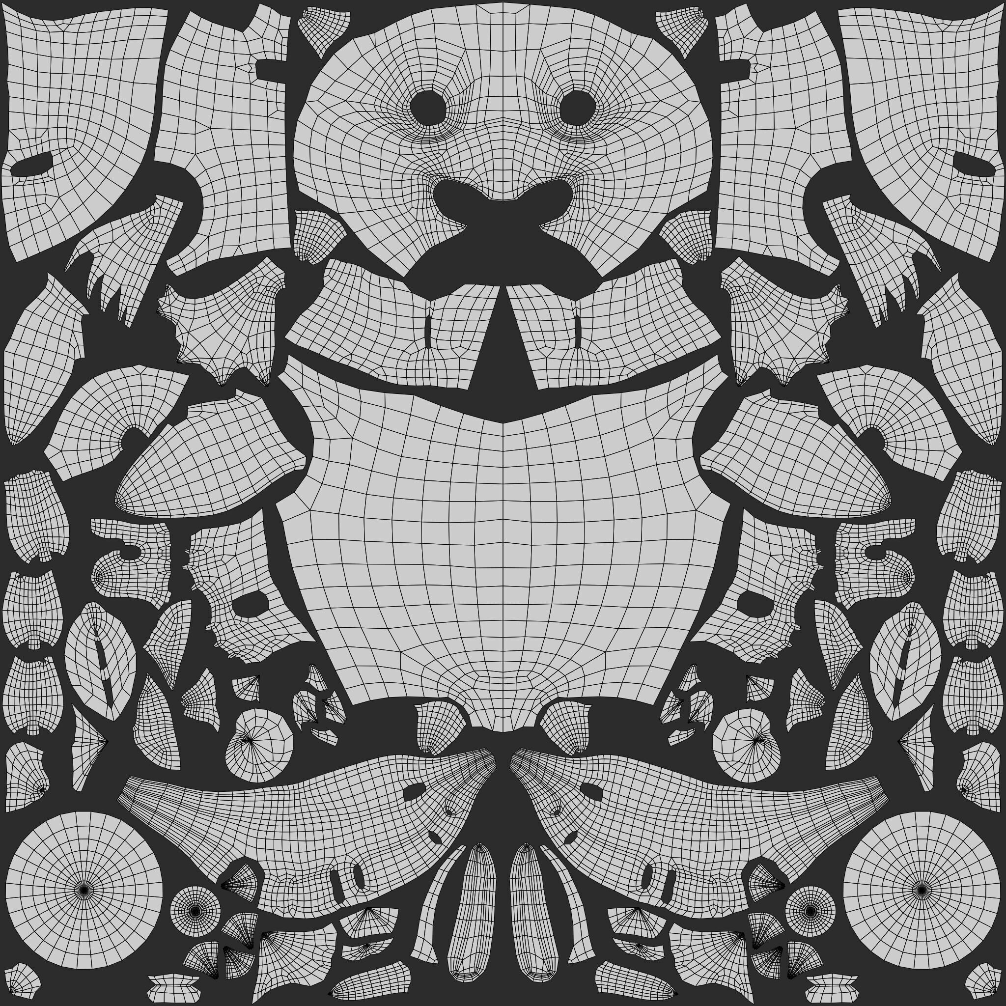 Chibi Owl - 3D green - Rigged Cartoon Bird Low-poly 3D model_16