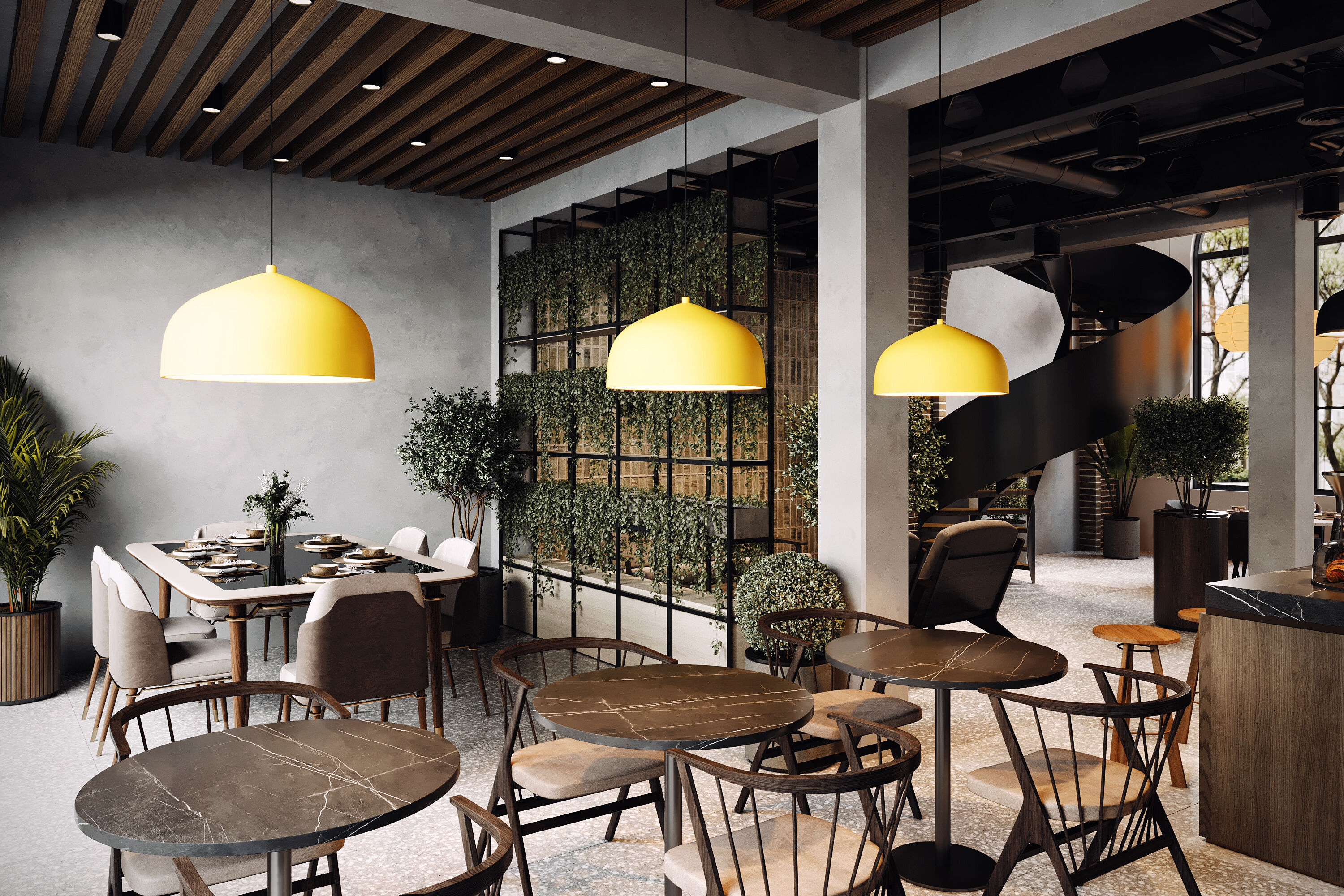 Coffee shop Design 001 3D model_5