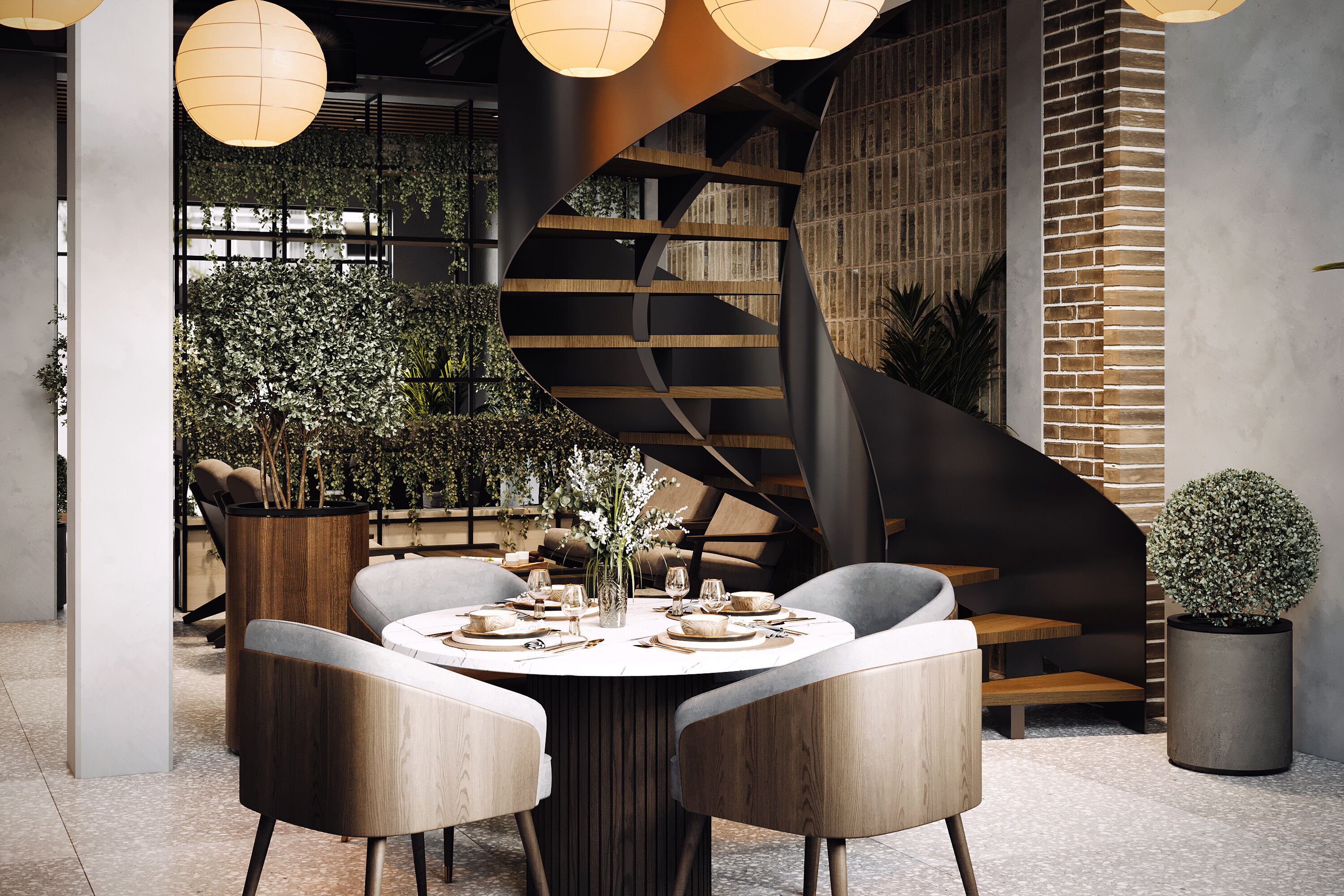 Coffee shop Design 001 3D model_7