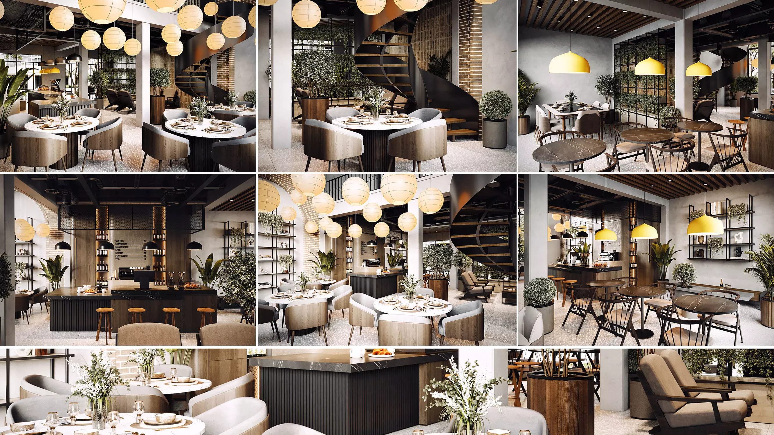 Coffee shop Design 001 3D model_0