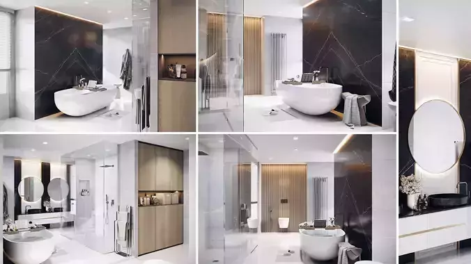 Bathroom Design 02 3D model