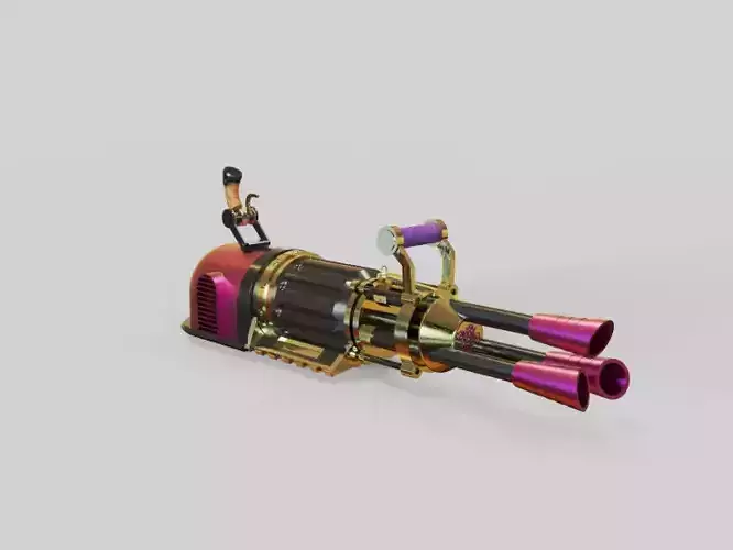 League of Legends Jinx Minigun Pow-Pow 3D print model