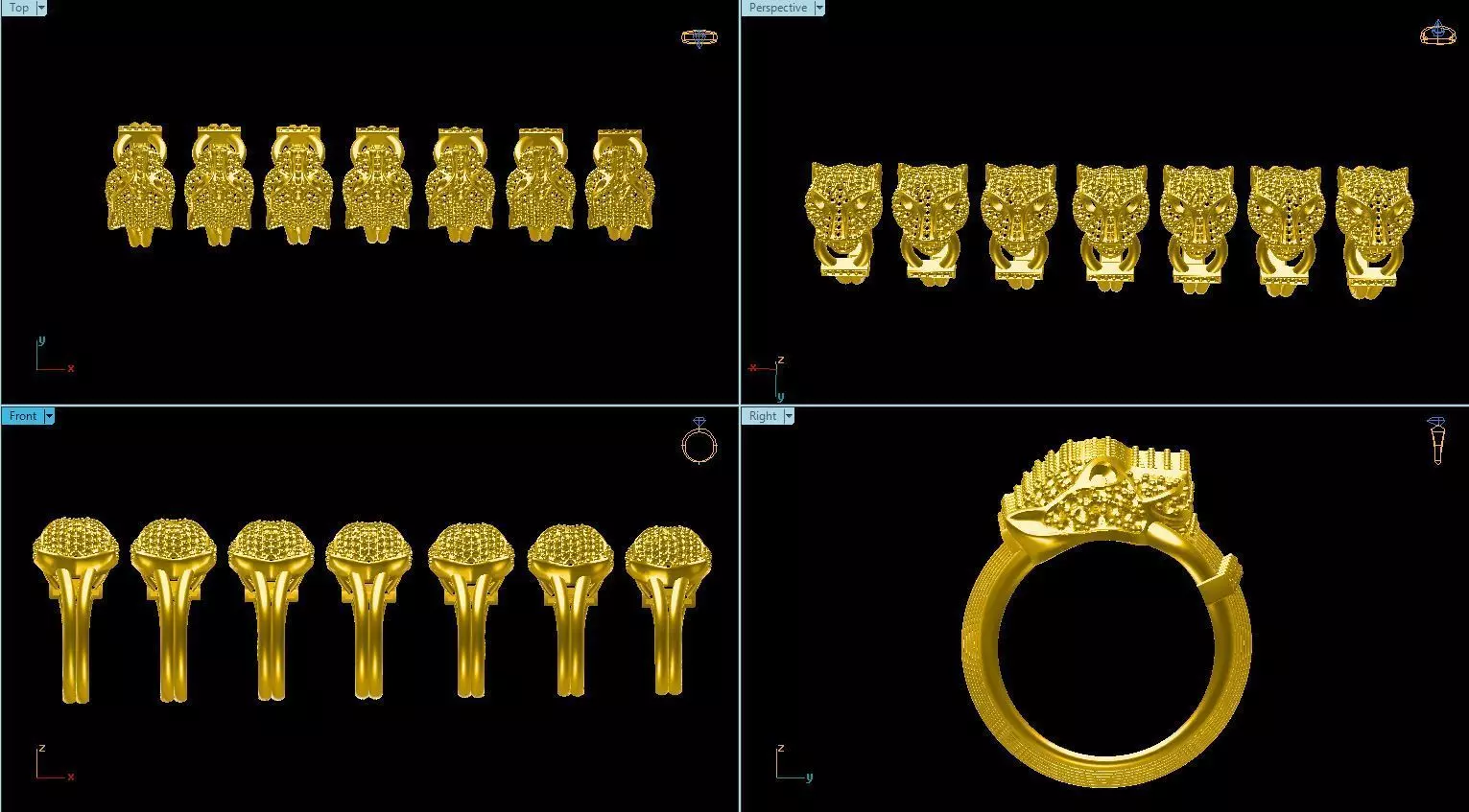 panther ring 7 pic 3D print model_0