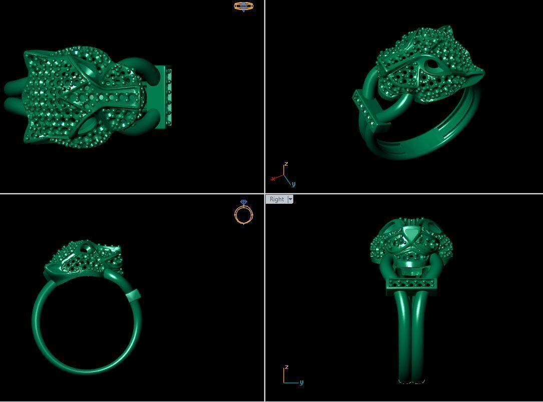 panther ring 7 pic 3D print model_5