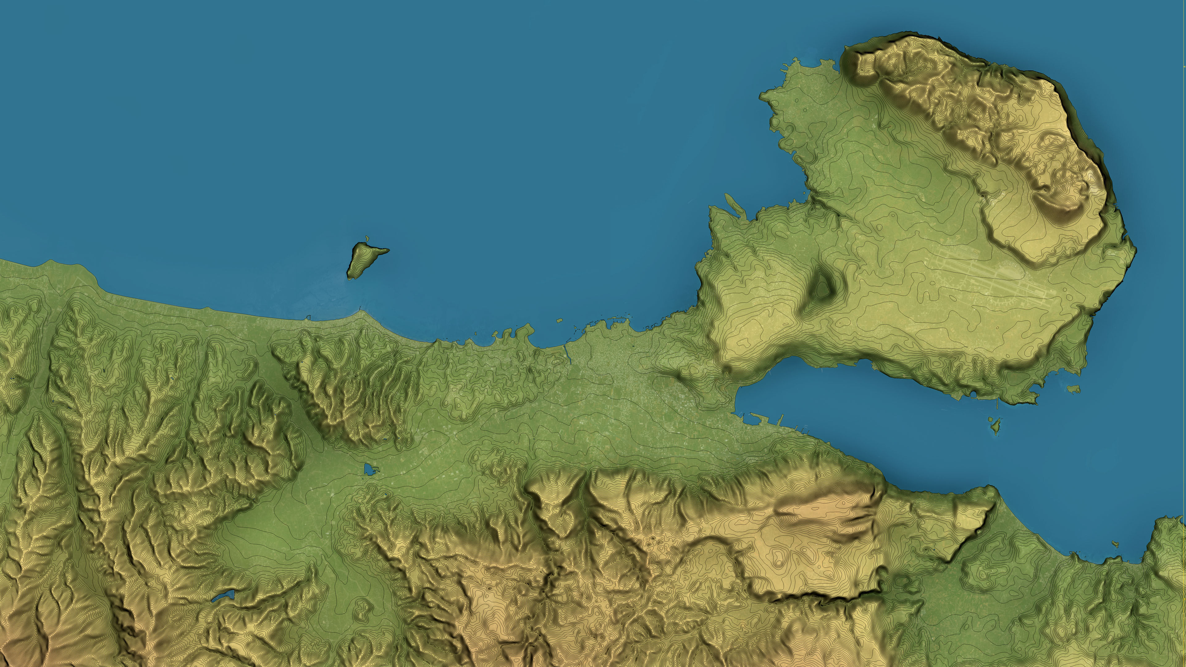 Chania - Topography Terrain Low-poly 3D model_20