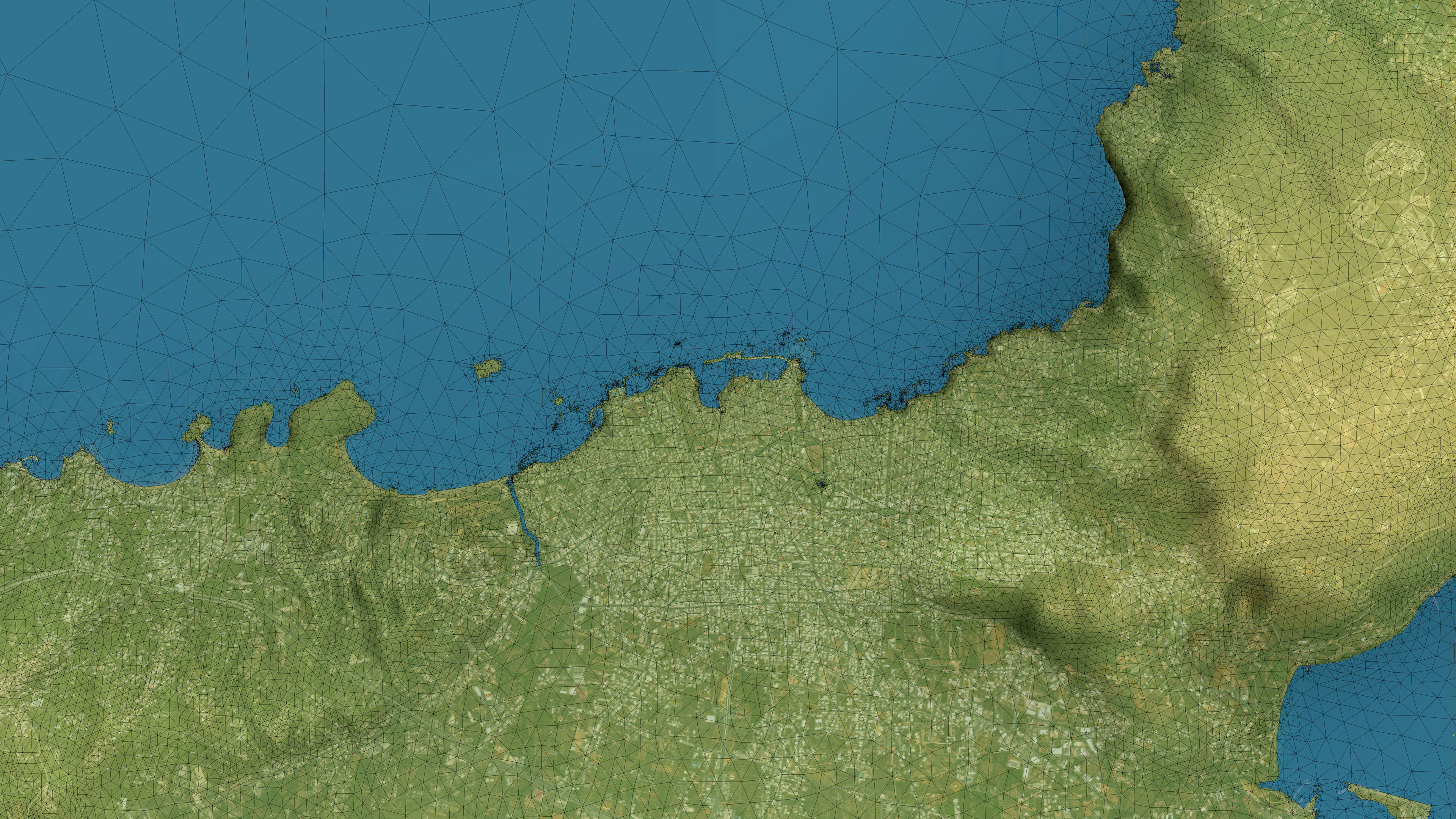 Chania - Topography Terrain 3D Model 3D Model Collection_27