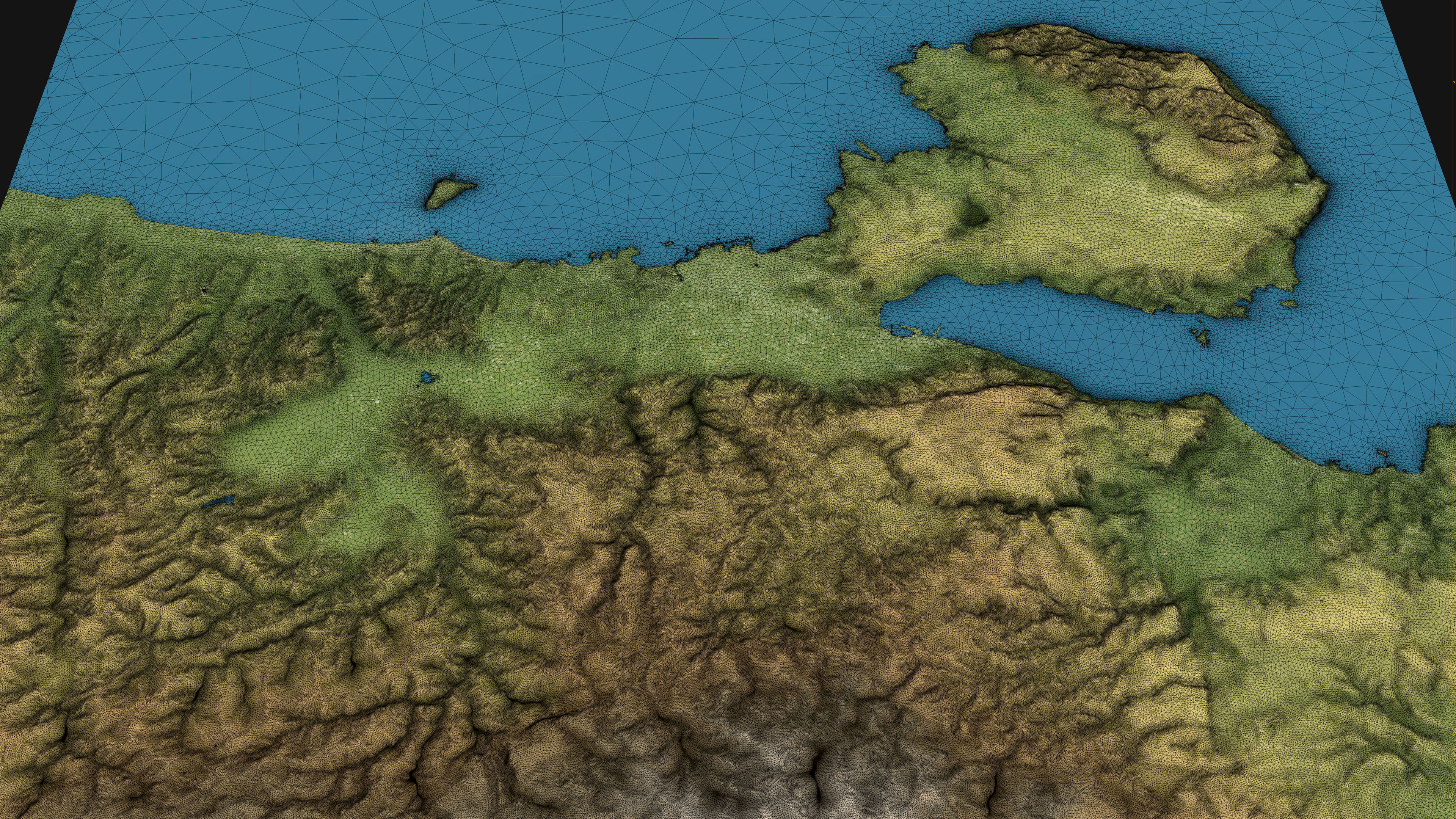 Chania - Topography Terrain 3D Model 3D Model Collection_3