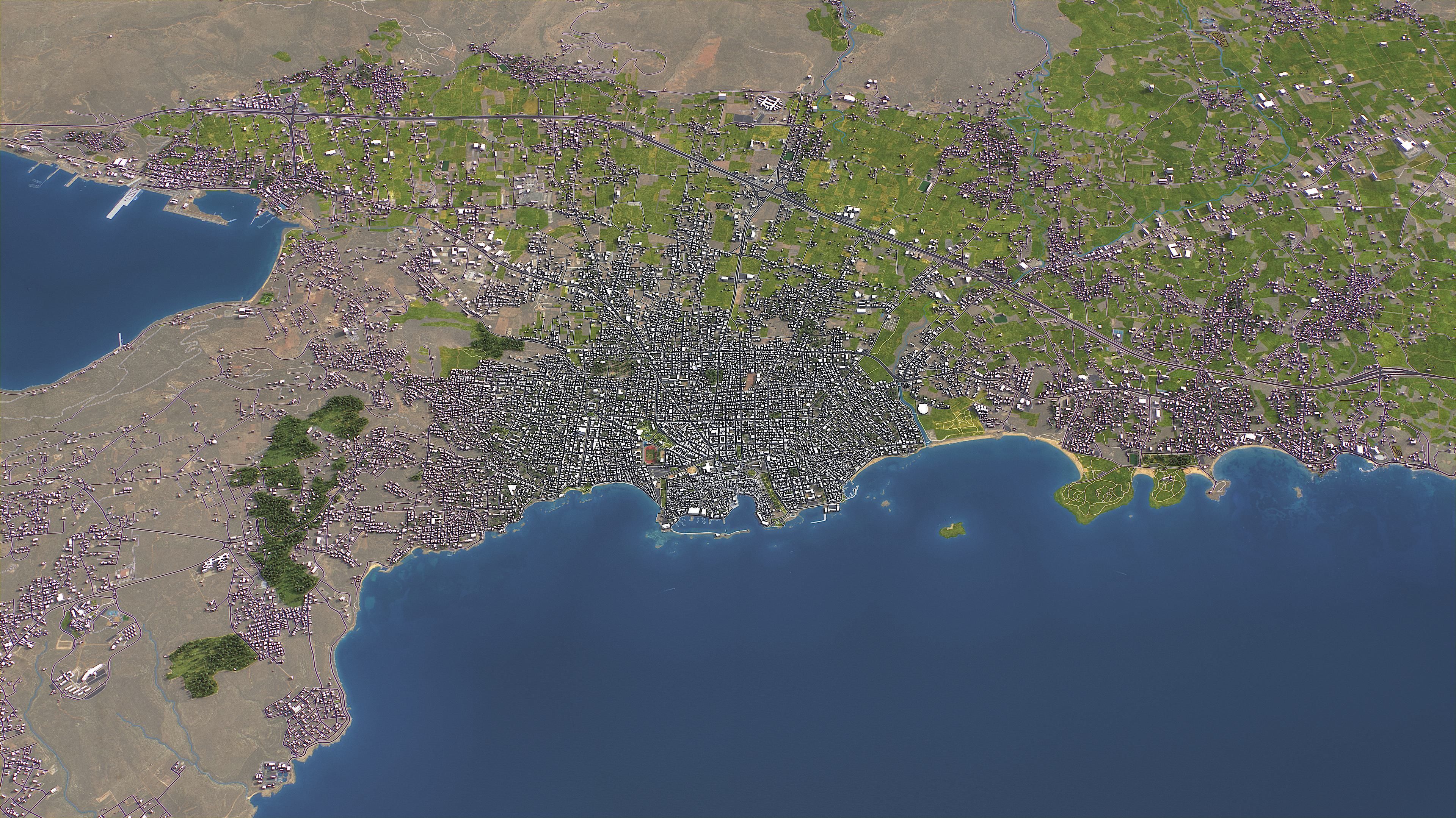 Chania - Topography Terrain 3D Model 3D Model Collection_20