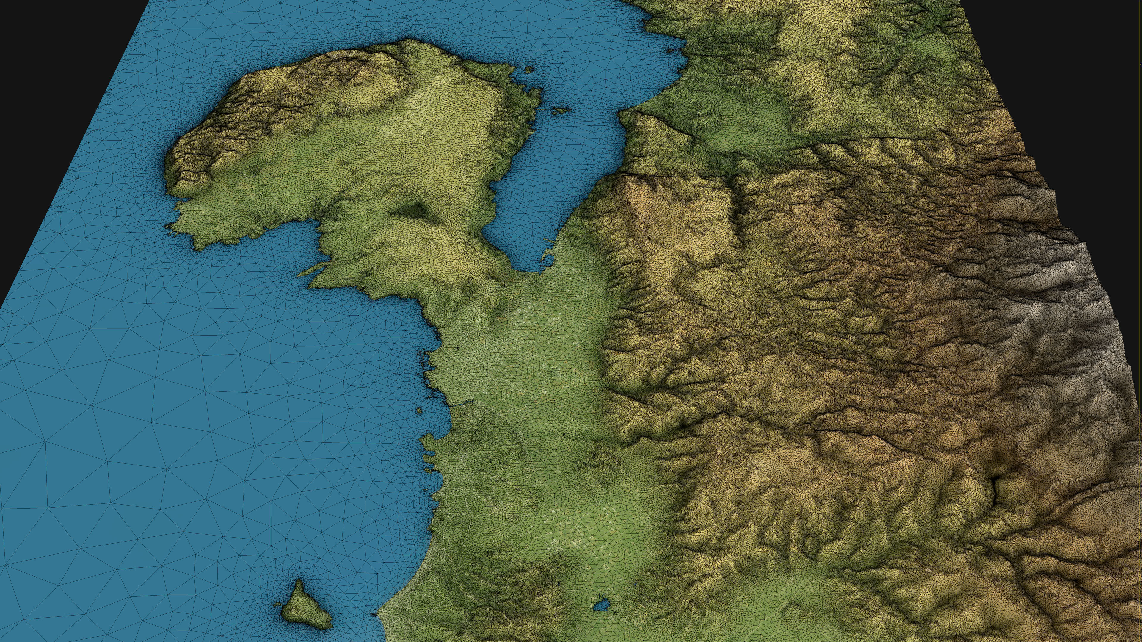 Chania - Topography Terrain 3D Model 3D Model Collection_6