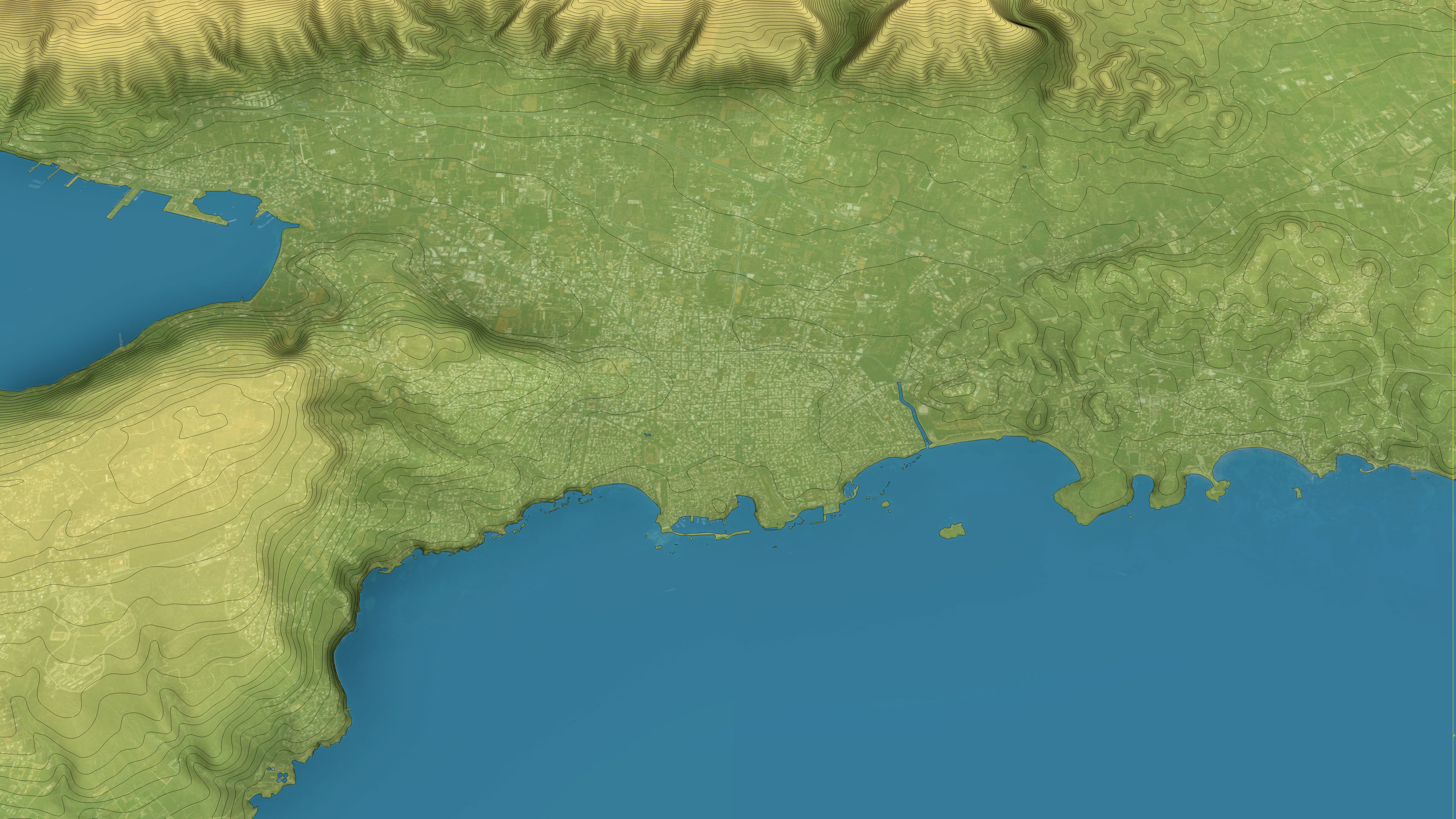 Chania - Topography Terrain 3D Model 3D Model Collection_22