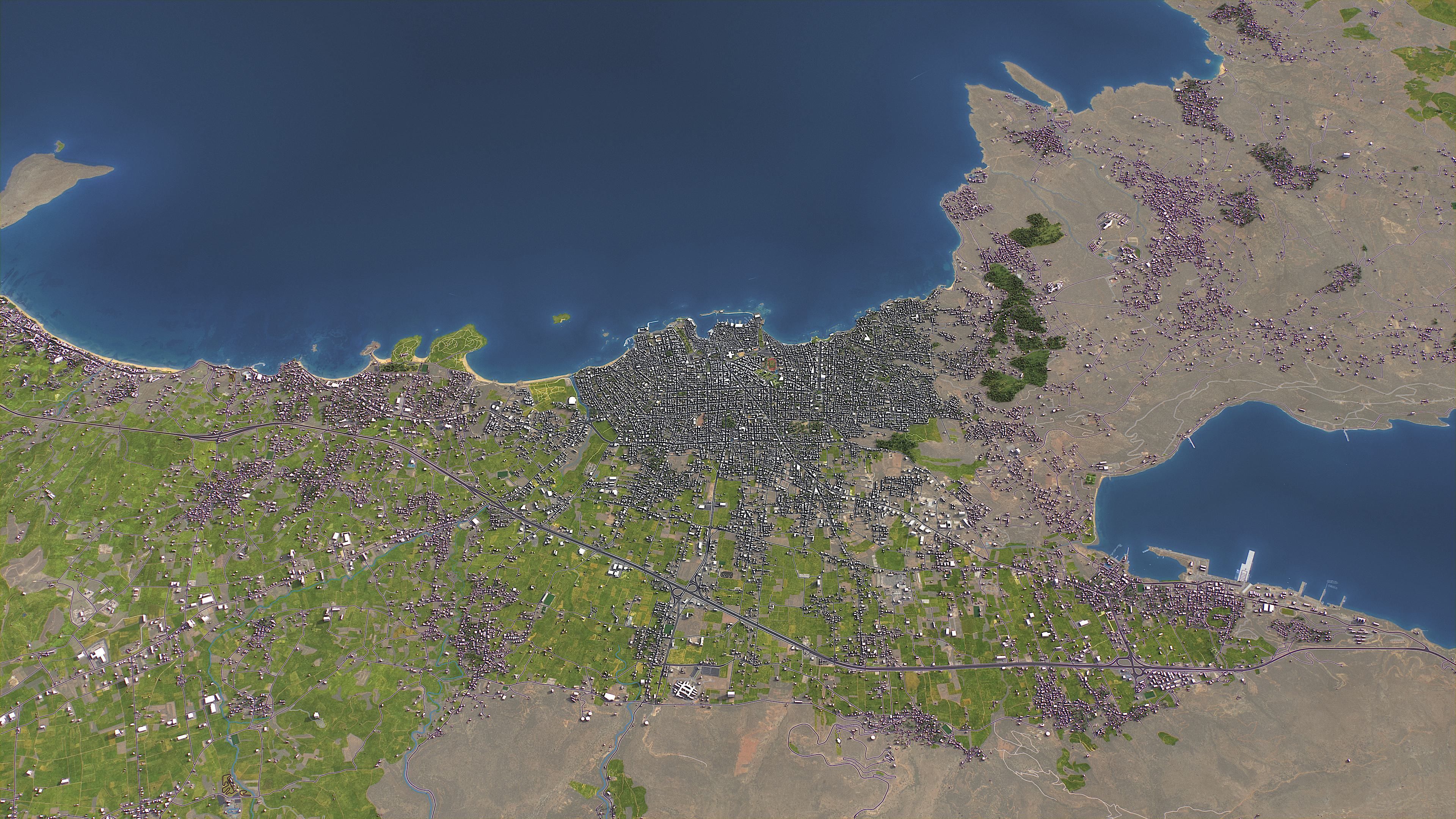 Chania - Topography Terrain 3D Model 3D Model Collection_14