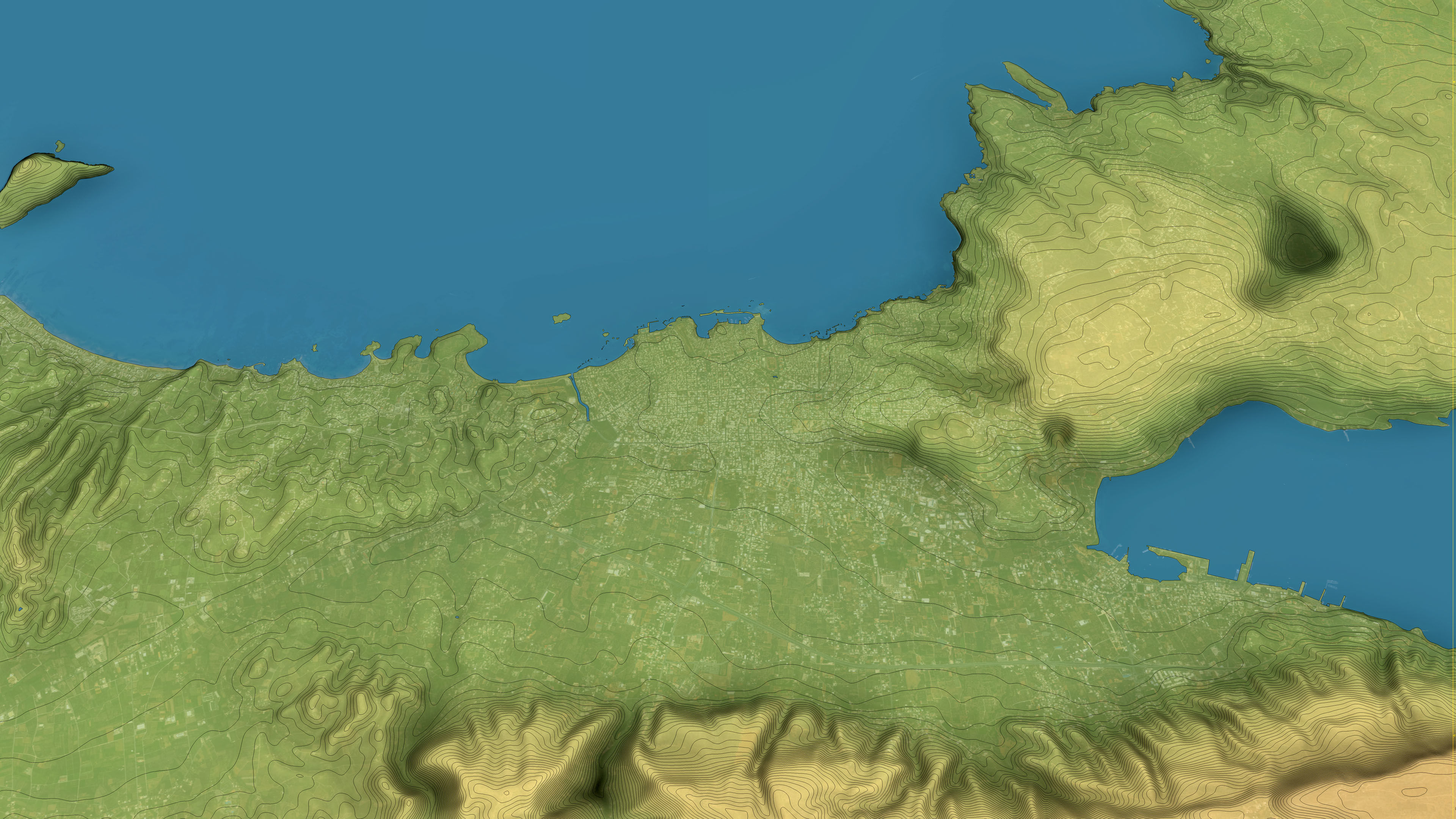 Chania - Topography Terrain 3D Model 3D Model Collection_16