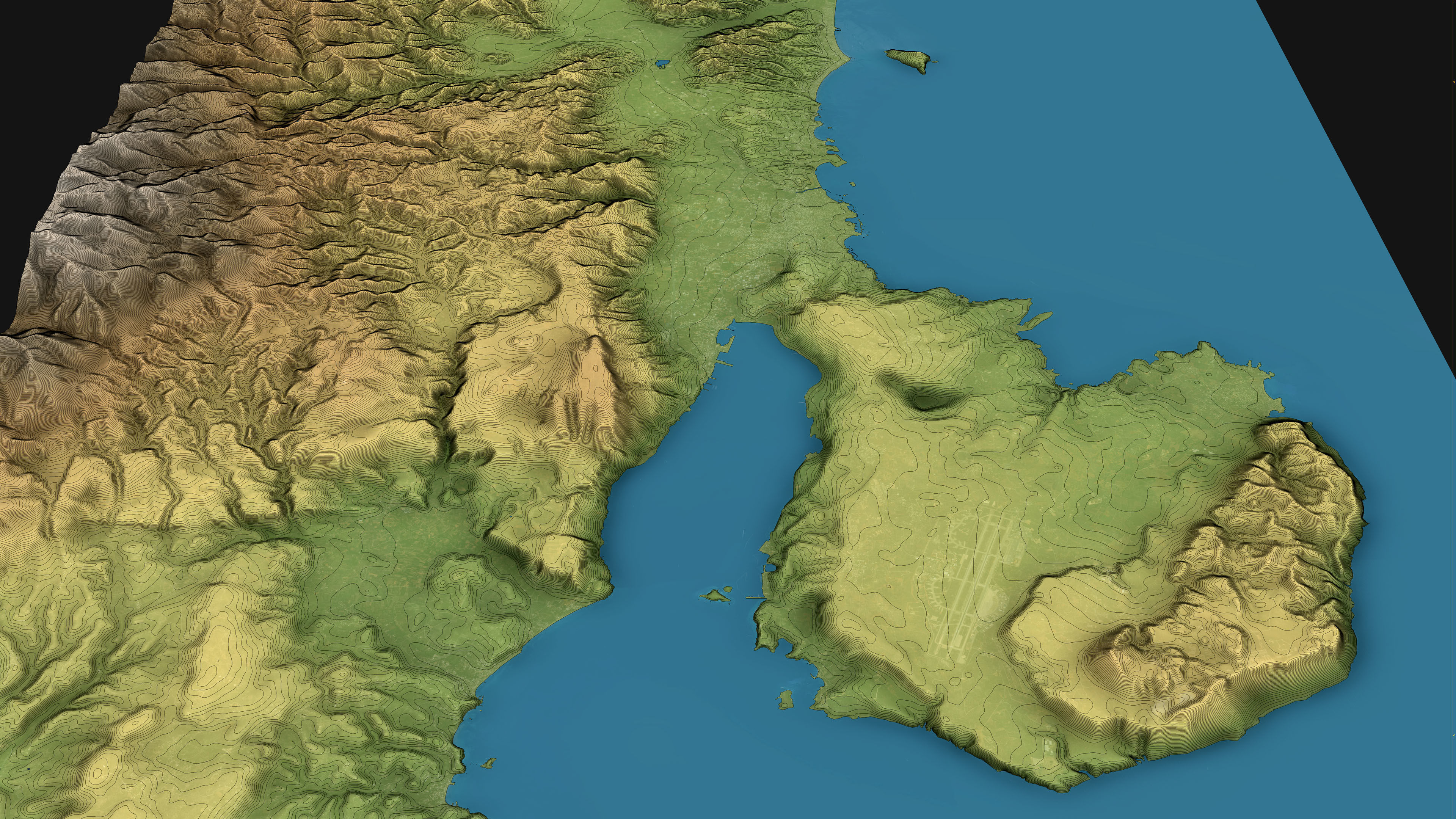 Chania - Topography Terrain 3D Model 3D Model Collection_13