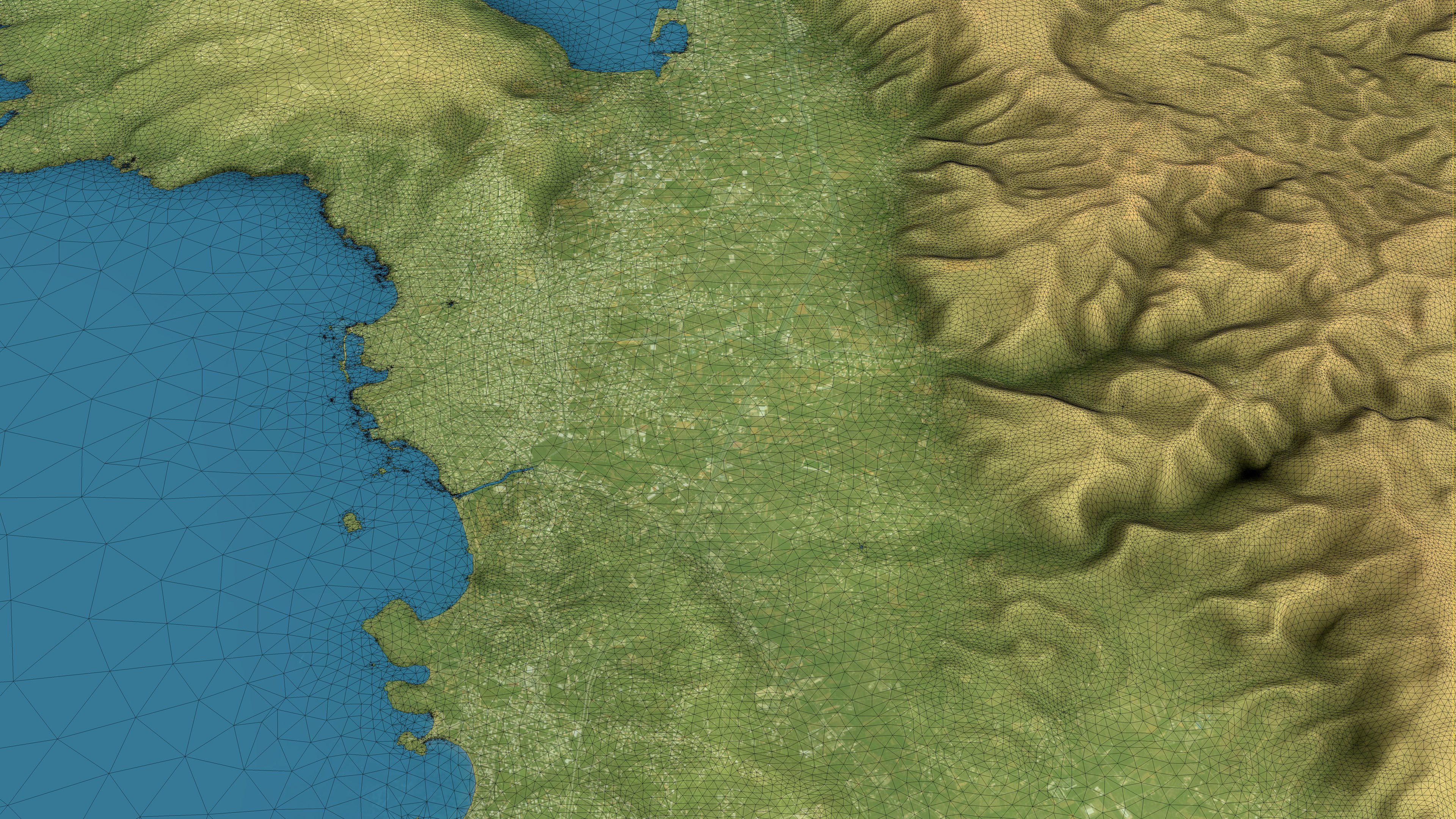 Chania - Topography Terrain 3D Model 3D Model Collection_18
