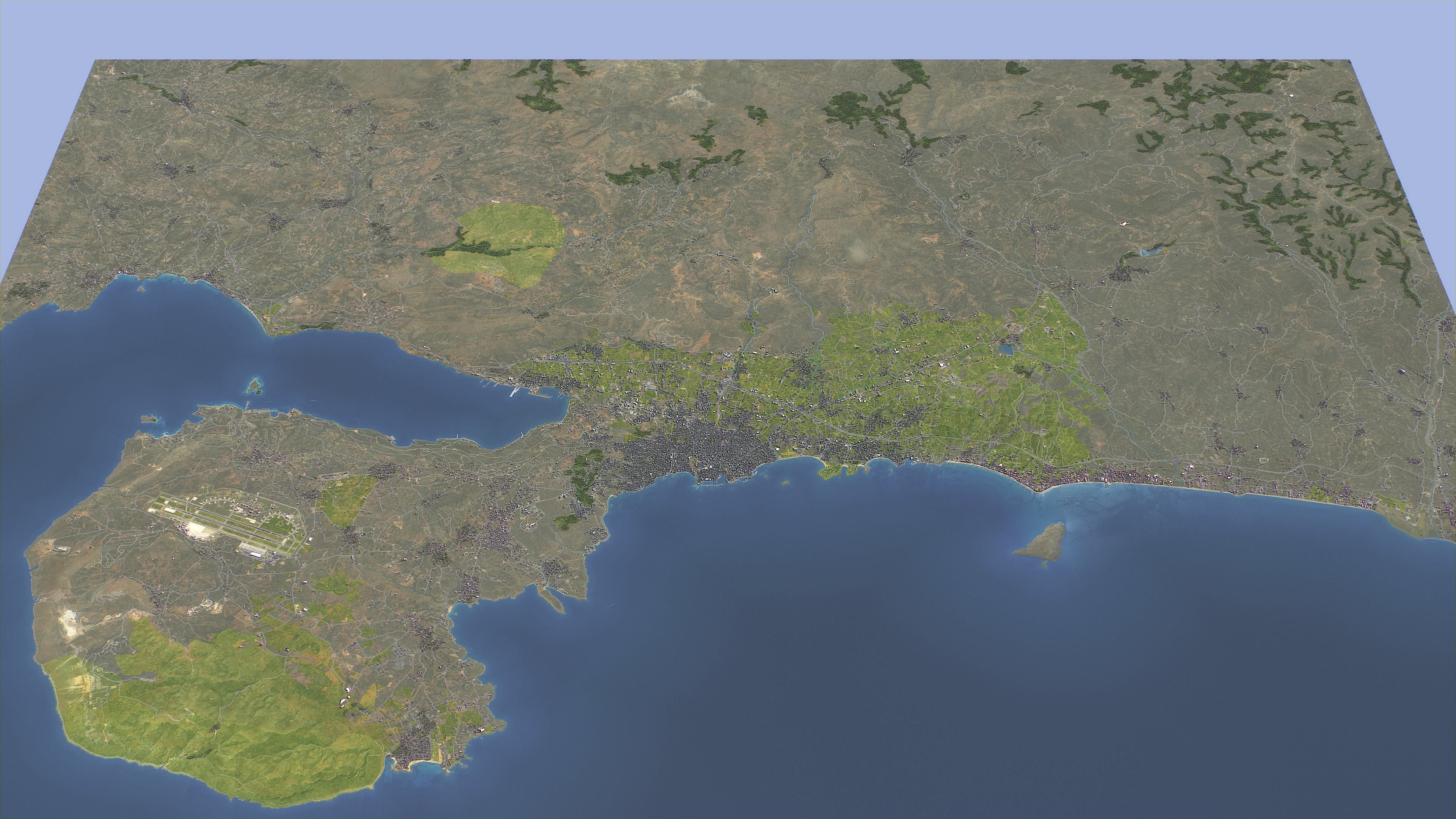 Chania - Topography Terrain 3D Model 3D Model Collection_8