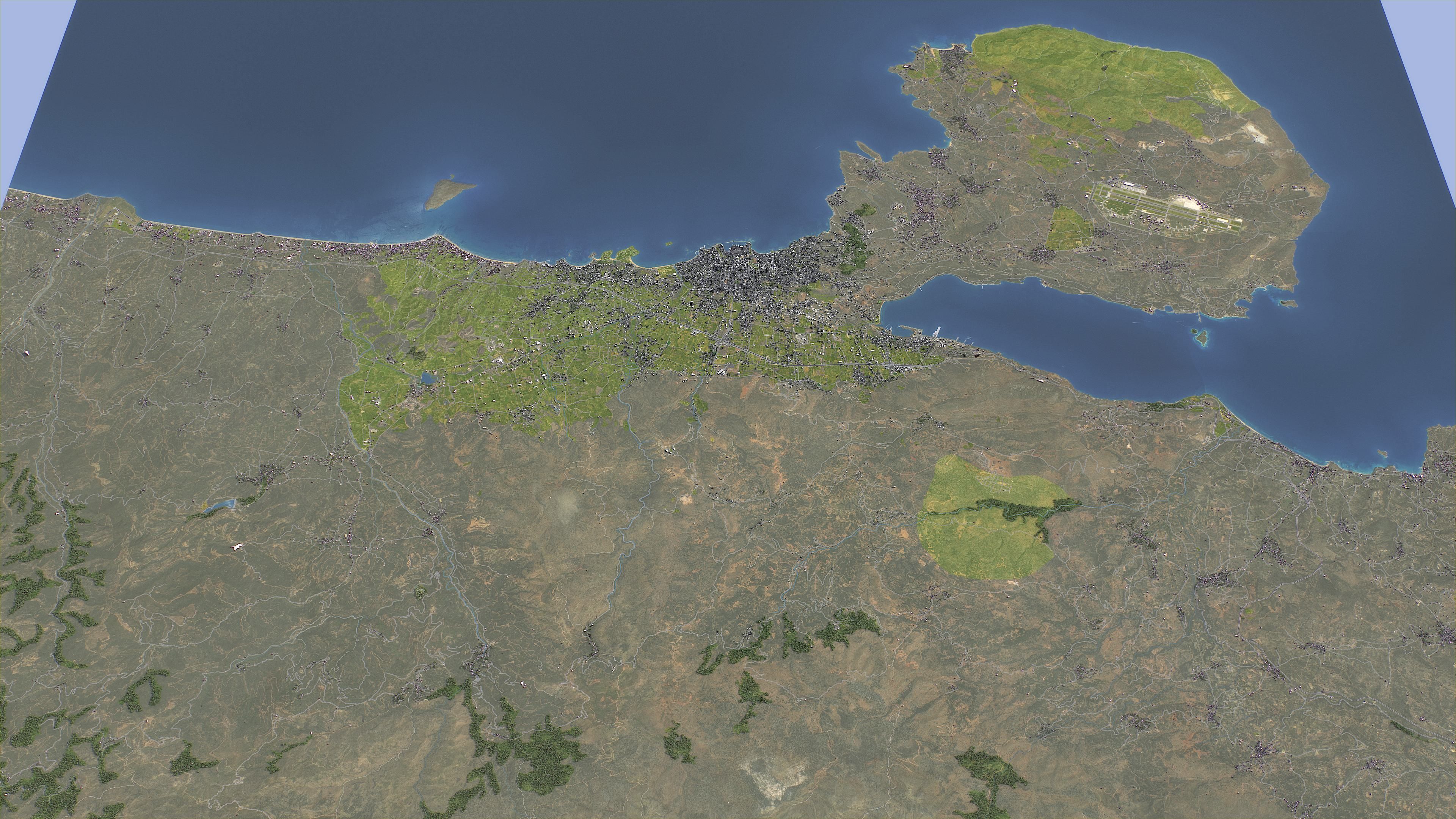 Chania - Topography Terrain 3D Model 3D Model Collection_2