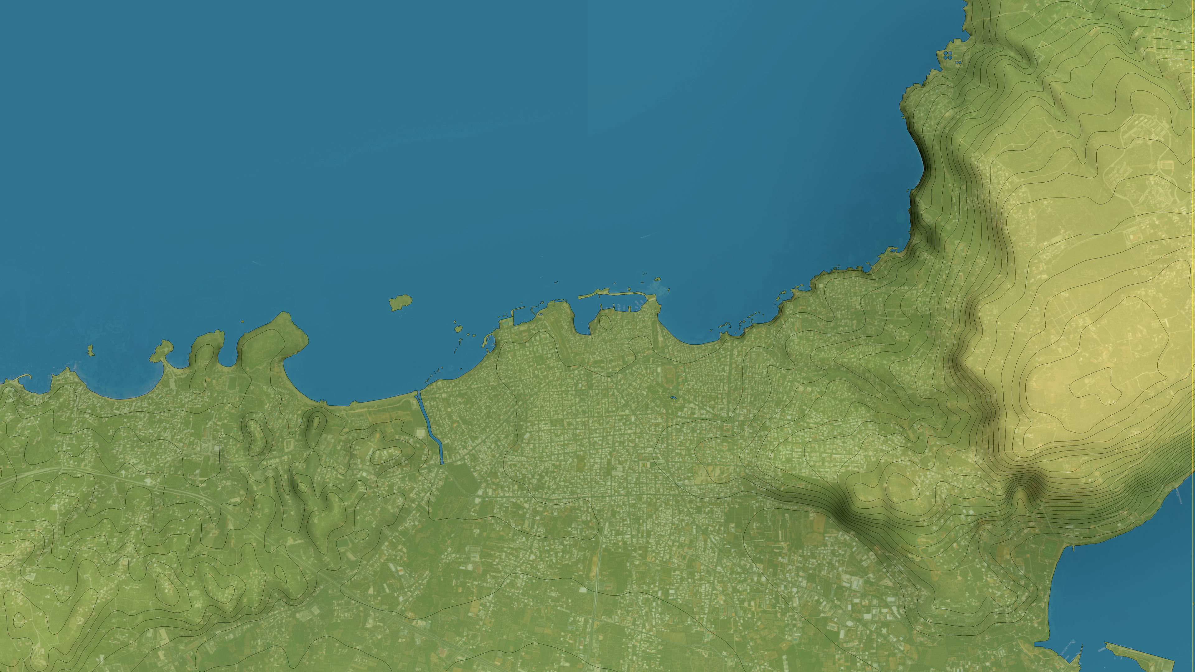 Chania - Topography Terrain 3D Model 3D Model Collection_28