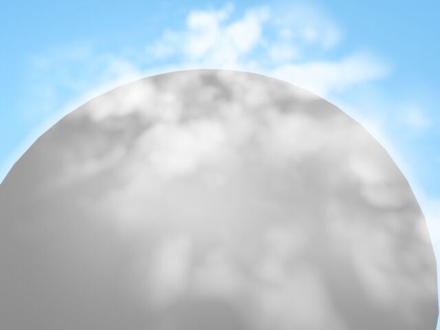 Clouds Low-poly 3D model_3