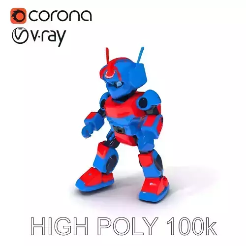 Retro Robot Model Pack for Animation and Games