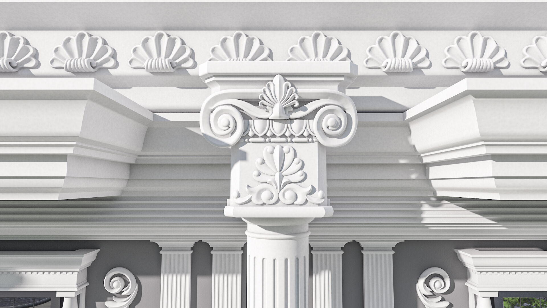 Arab4D Moulding Cornices Kit V2 - 35 Bundles in 1 Library Low-poly 3D model_13