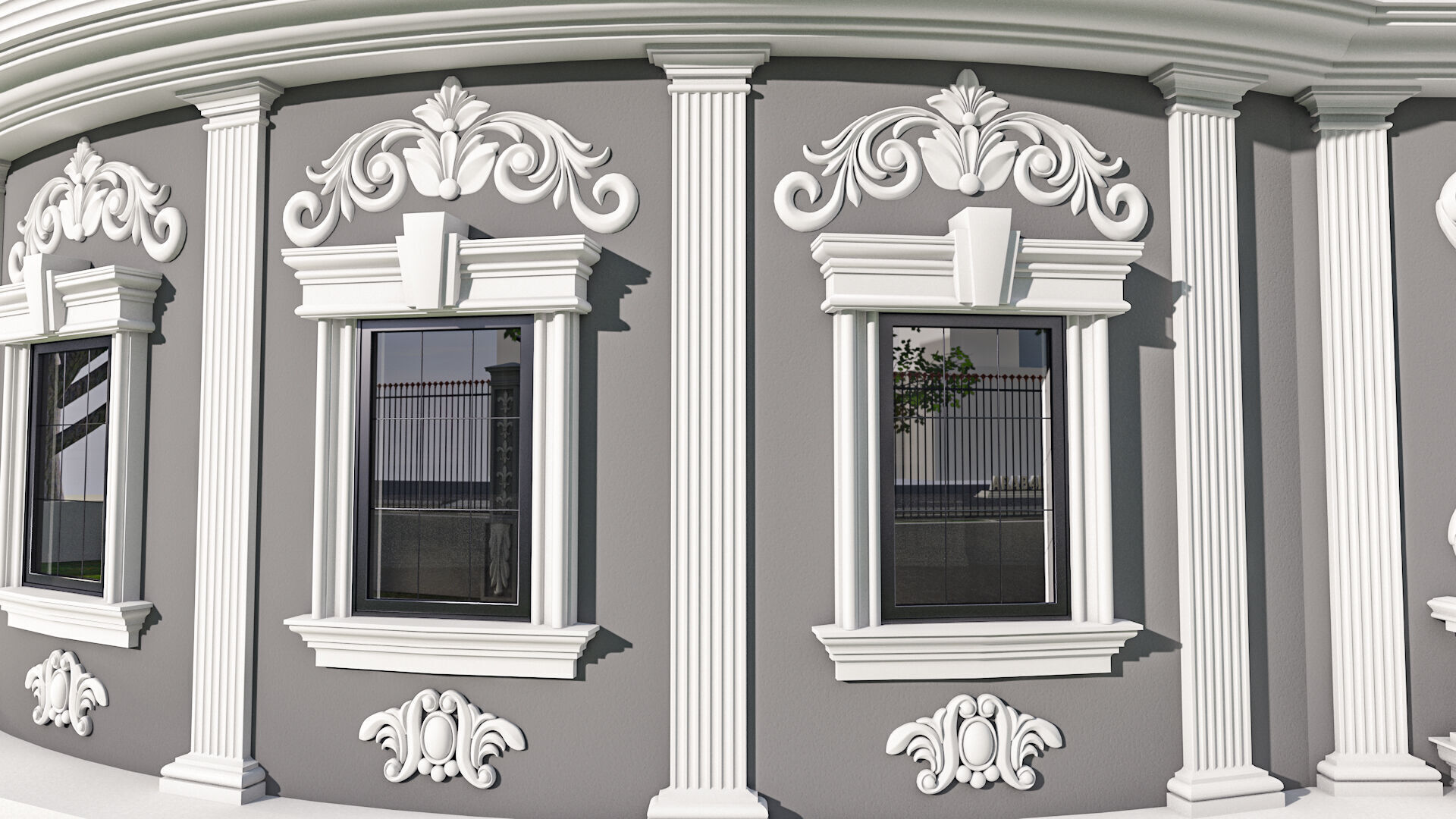 Arab4D Moulding Cornices Kit V2 - 35 Bundles in 1 Library Low-poly 3D model_14