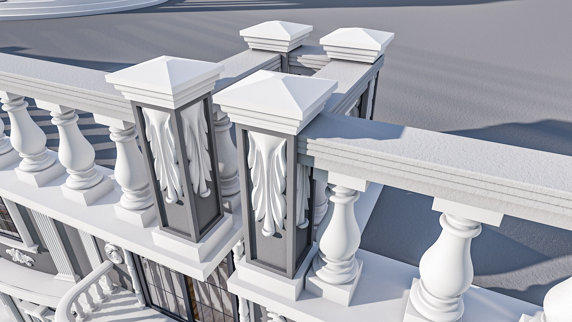 Arab4D Moulding Cornices Kit V2 - 35 Bundles in 1 Library Low-poly 3D model_18