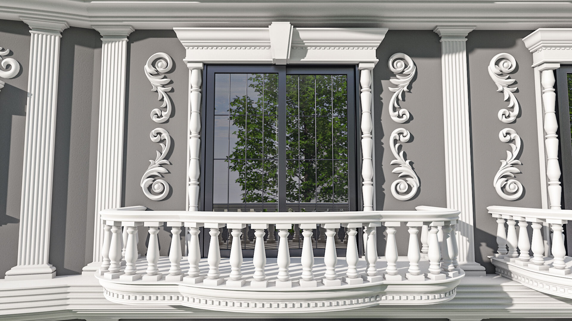 Arab4D Moulding Cornices Kit V2 - 35 Bundles in 1 Library Low-poly 3D model_12