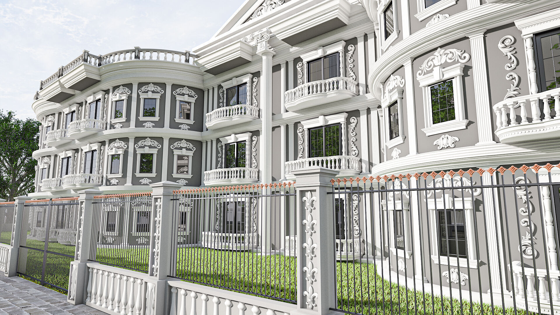 Arab4D Moulding Cornices Kit V2 - 35 Bundles in 1 Library Low-poly 3D model_9