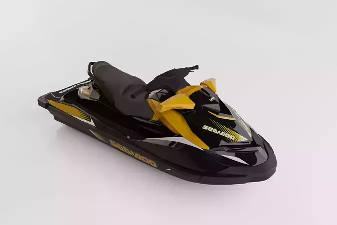 SeaDoo High performance Jet Ski 3D Model 3D model