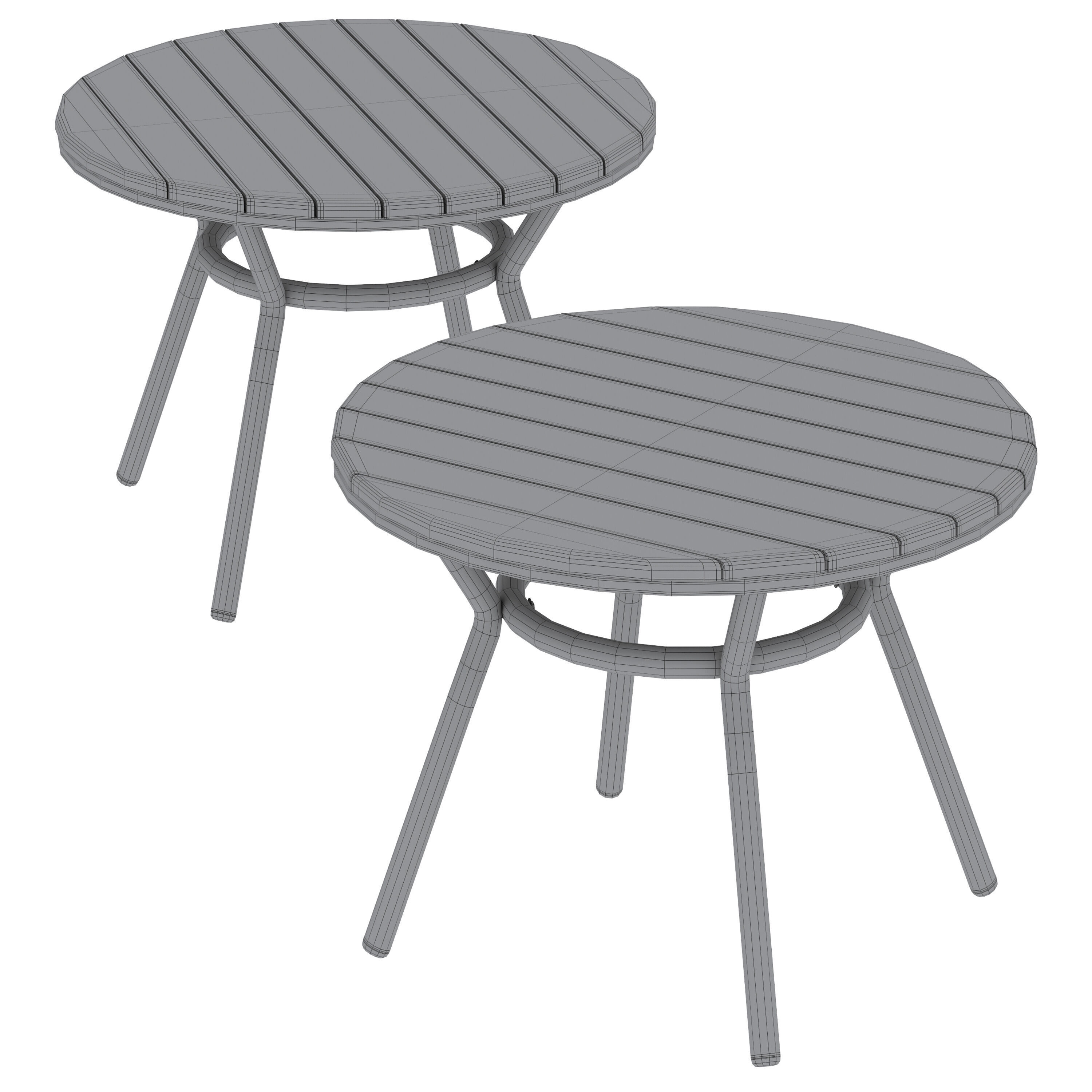 Garden coffee table Chassagne by LA REDOUTE INTERIEURS 3D model_5