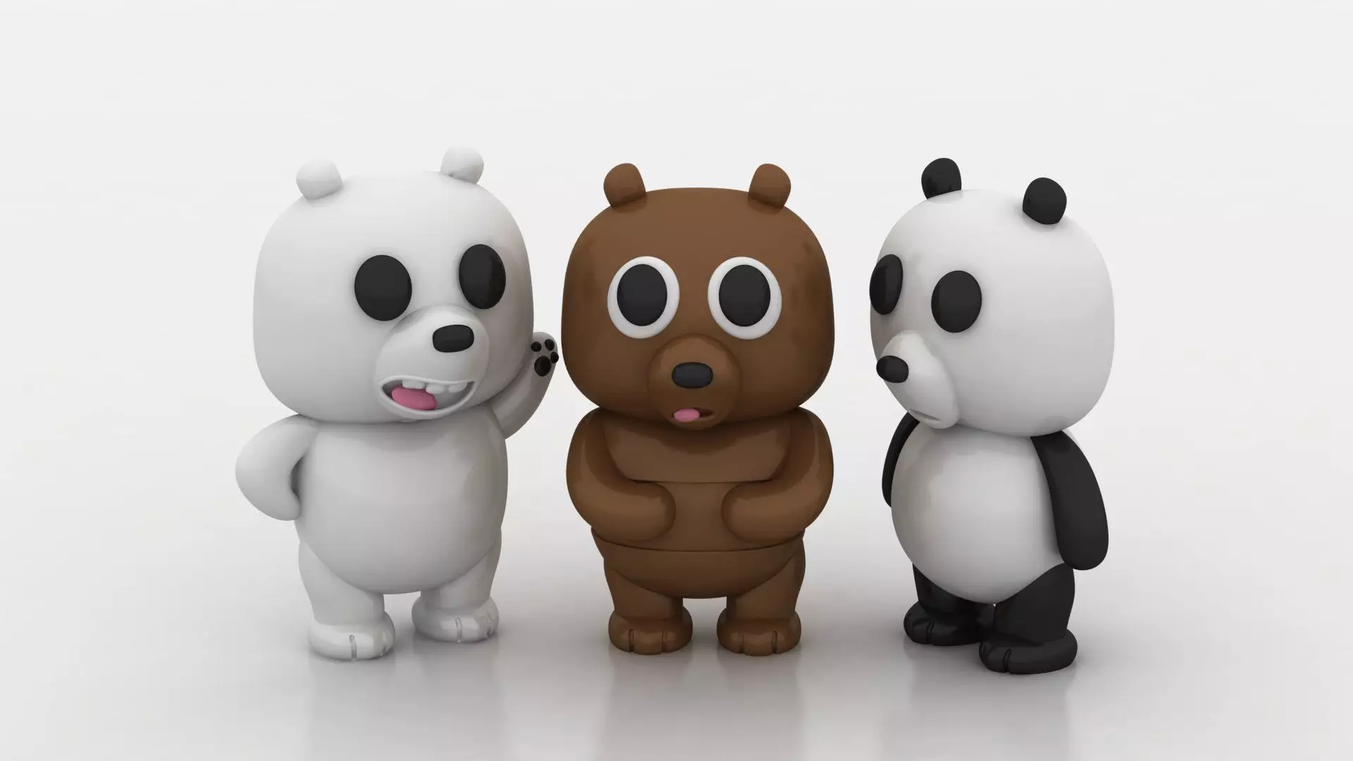 WE BEAR BEARS CHARACTERS TOY 3D PRINTABLE MODEL 3D print model_0
