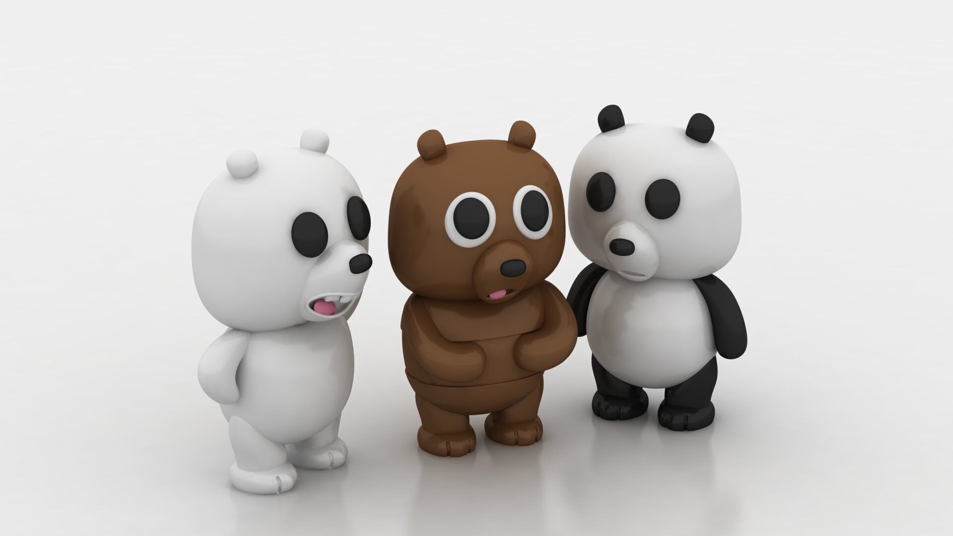 WE BEAR BEARS CHARACTERS TOY 3D PRINTABLE MODEL 3D print model_1
