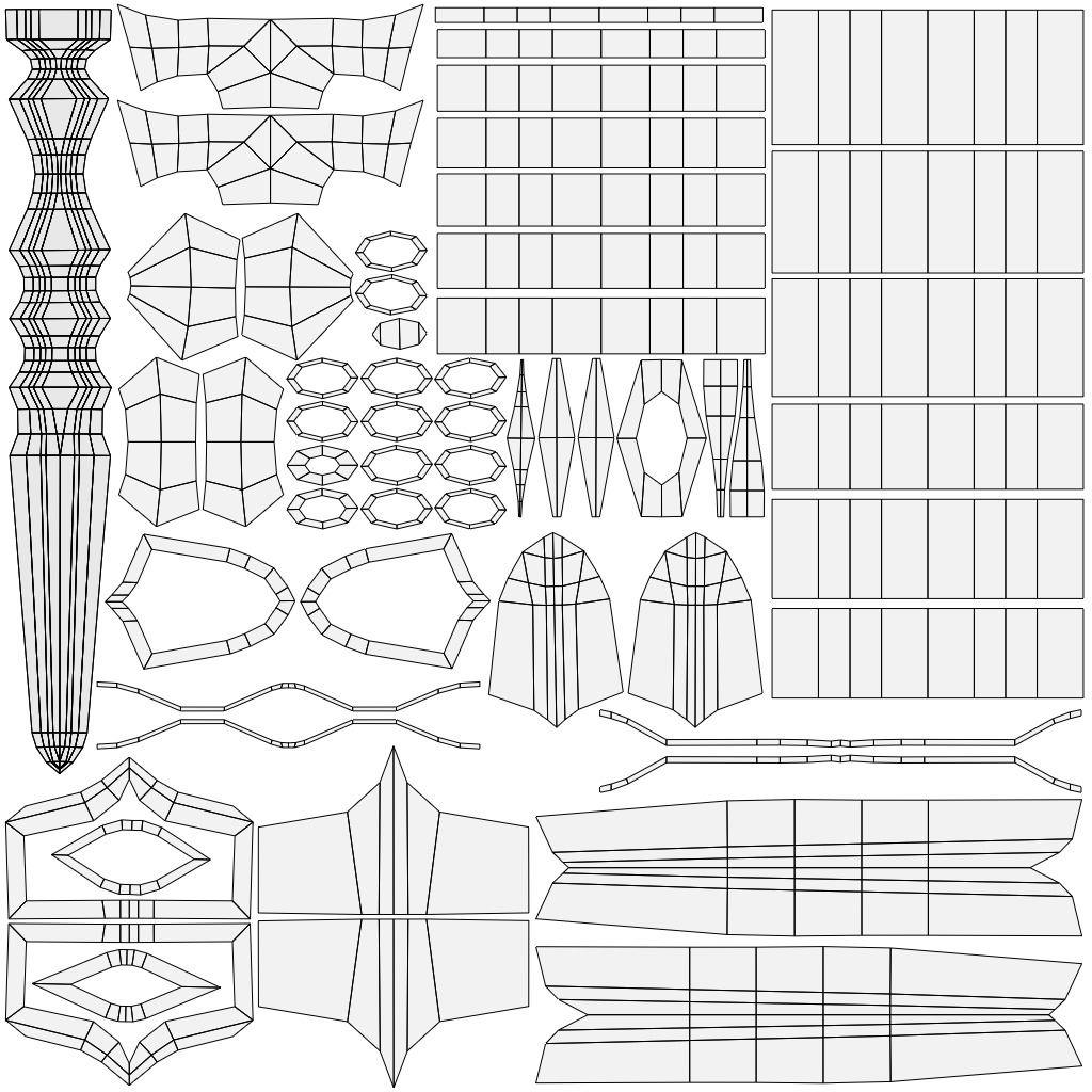 Dagger Dark Fantasy Low-poly 3D model_10