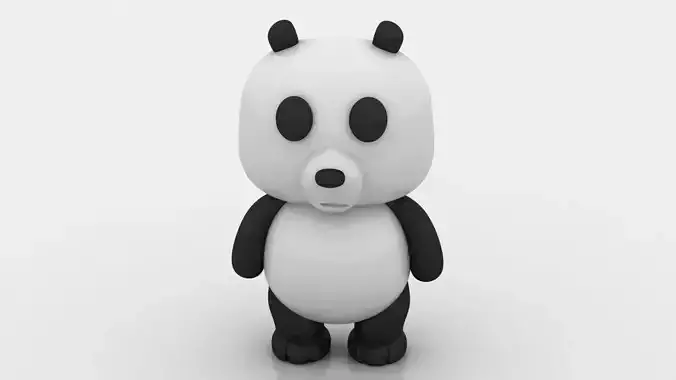 PANDA ANIMAL TOY 3D PRINTABLE MODEL